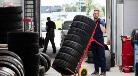 Tire retail services at Pep Boys